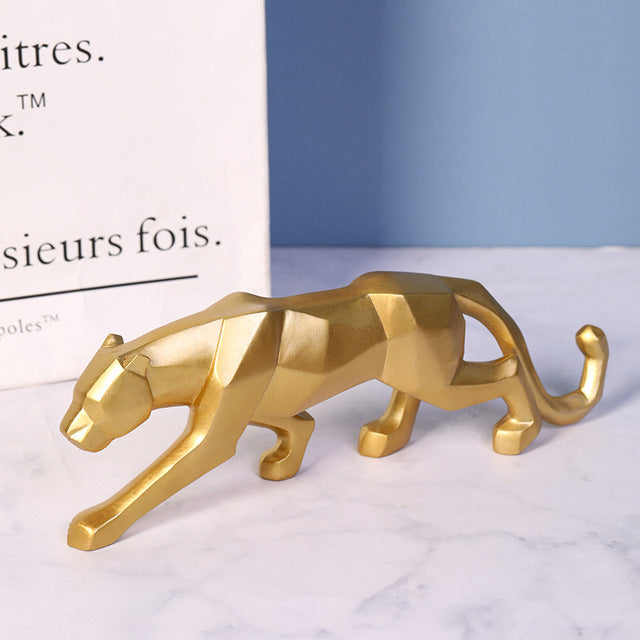Leopard Ornaments Home Office Geometric Animal  Home Decoration