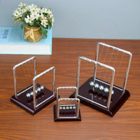 Metal Pendulum Balance Ball Small Size Physics Science Accessory Desk Table Decor Game Newtons Cradle Steel Ball