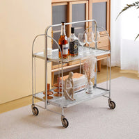 Modern Gold Folding Bar Cart Trolley
