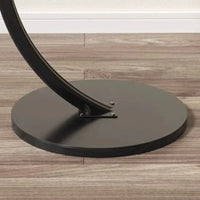 C-Shaped Circular Wooden Side Table