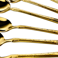 Premium Golden Cutlery Set (Set of 24)