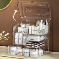Transparent Makeup Organizers Acrylic Cosmetic Storage Box Eyebrow Pencil Lipstick Skin Care Products Storage