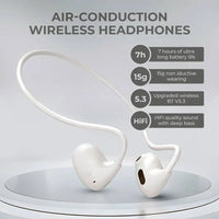 Pro Air Wireless Neckband Earphones – White | Bluetooth Neck Hanging Design