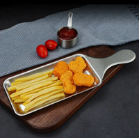 Rectangular BBQ Bat Platter - Stainless Steel, Easy to Clean