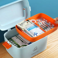 Double Layer First Aid Medicine Storage Box