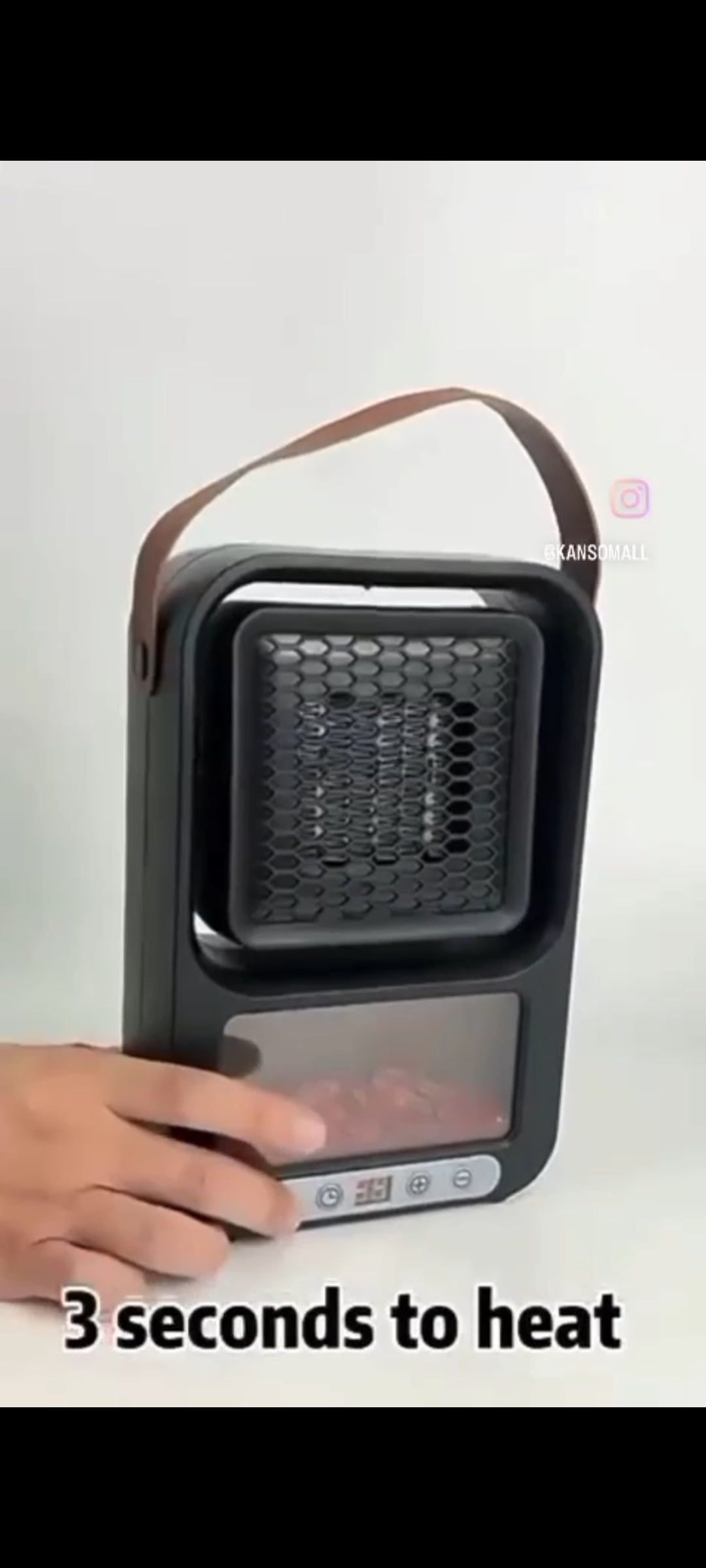 Space Heater With 3D Flame  Adjustable Quiet Electric Heater