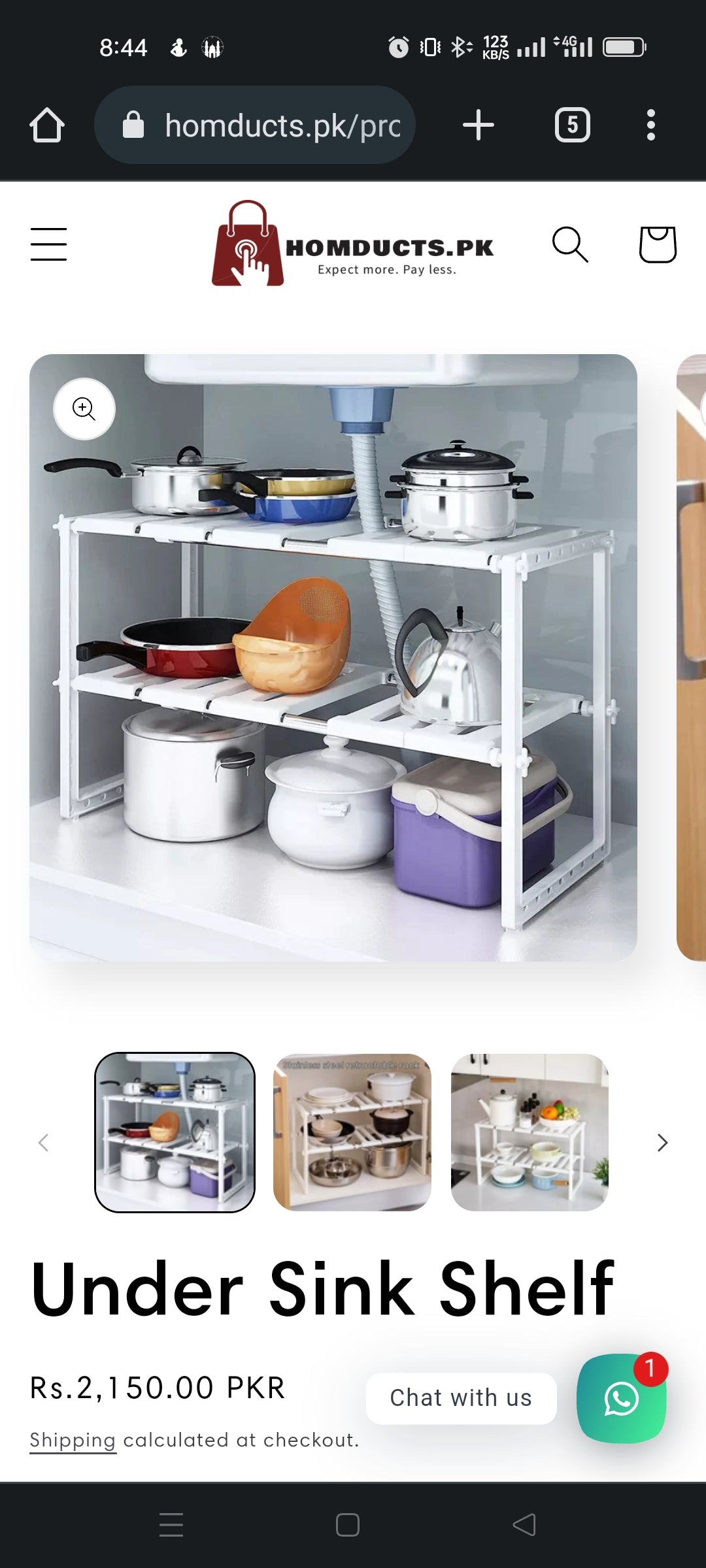 Under Sink Shelf