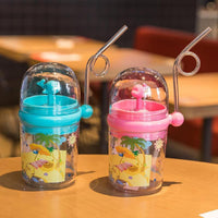 250ML Baby Water Bottle Cartoon Whale Children Cup