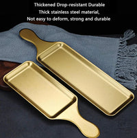 Rectangular BBQ Bat Platter - Stainless Steel, Easy to Clean