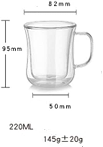 350ml Double Wall Borosilicate Glass Cup