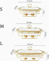 Ceramics Chafing Dish Buffet Set