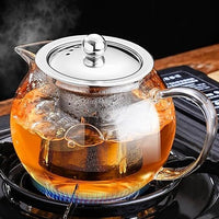 Heat Resistant Glass Teapot with Removable Infuser