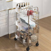 Acrylic Kitchen and Bathroom Storage Trolley