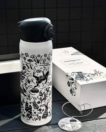 SB Insulated Tumbler - White & Black - 420ml