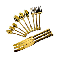 Premium Golden Cutlery Set (Set of 24)