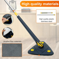 Triangle Mop 360° Rotatable Spin Cleaning Mop (T)