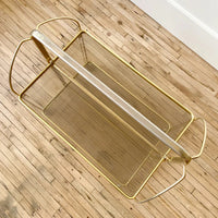 Modern Gold Folding Bar Cart Trolley