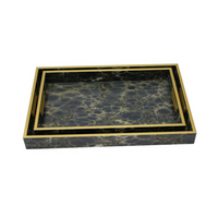 2 Pc Rectangle Serving Tray (Angela)