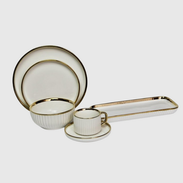 Elegant European Porcelain Dinner Set