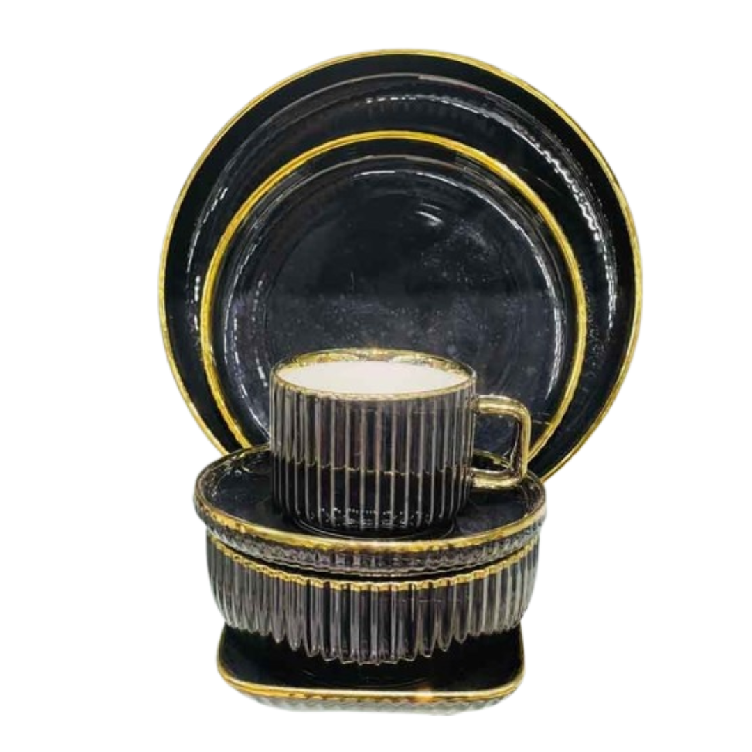 Elegant European Porcelain Dinner Set