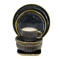 Elegant European Porcelain Dinner Set