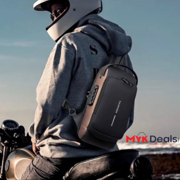 USB Charging Sport Sling Anti-Theft Shoulder Bag, Waterproof Anti Theft Sling Bag, Crossbody Bags Chest Daypack