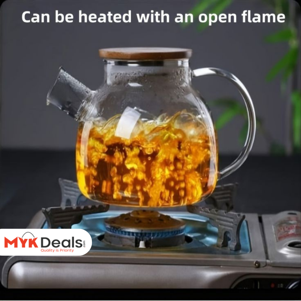 Heat Resistant Borosilicate Glass Teapot