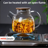 Heat Resistant Borosilicate Glass Teapot