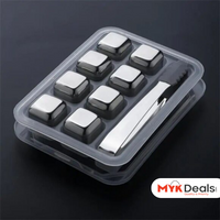 8pc Ice Cubes Set with tong