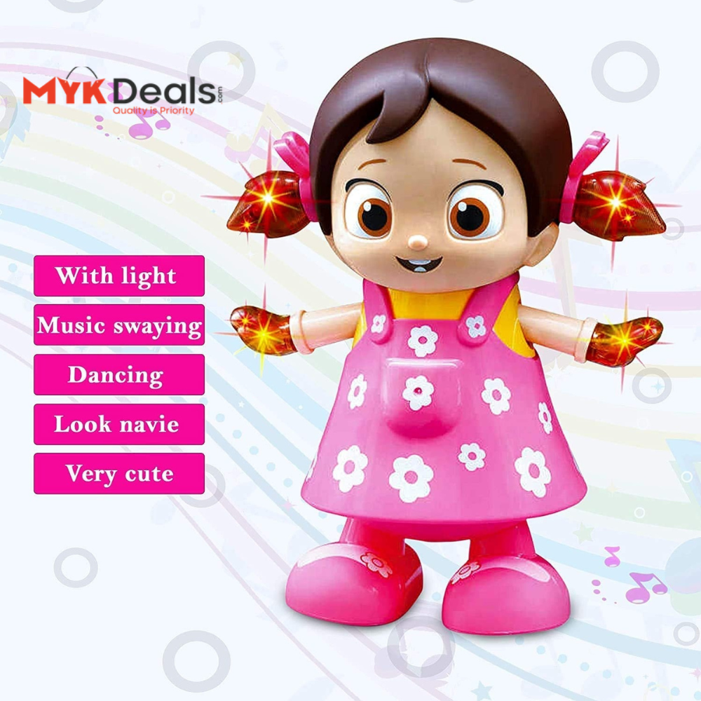 Walking Dancing Doll, Electric Lighting Music Baby Reborn Doll, Musical  Flash Light Baby Doll, Dancing Girl Toy with 3D Lights Music