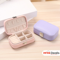 Mini Rectangular Leather Jewellery Box, Mini Macaron Jewelry Box, Double Layer Jewelry Storage Box, Travel Jewelry Ornaments Storage Case, Multifunction Necklace Earring Storage Case, Jewelry Display Case