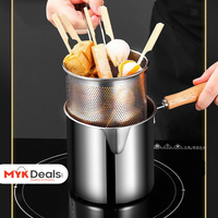 Kitchen Deep Frying Pot, Stainless Steel