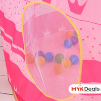 Castle Play House, Foldable Tipi Prince Folding Tent, Children Boy Castle Cubby Play, Funny Zone Indoor Outdoor Playhouse Castle Toy,  Pop Up Pink Children Play Tent/House, Indoor & Outdoor Large Kids Play Tent, Durable Kids Playhouse