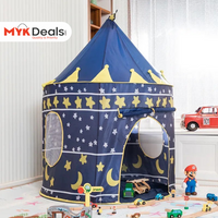 Castle Play House, Foldable Tipi Prince Folding Tent, Children Boy Castle Cubby Play, Funny Zone Indoor Outdoor Playhouse Castle Toy,  Pop Up Pink Children Play Tent/House, Indoor & Outdoor Large Kids Play Tent, Durable Kids Playhouse