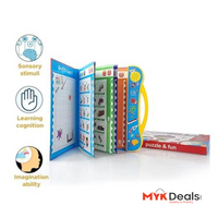 Kids Intelligence Book, English Learning Computer Machine, Kids Study Voice Electronic Book, Smart Baby Language E Book, Kids Intelligence Book Sound Book for Children, English Letters & Words Learning Book, Fun Educational Toys