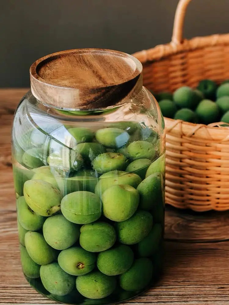 3000ml Glass Jar with Airtight Bamboo Lid