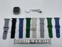 Smartwatch With 10 Stripes | Big 2.20 Ultra 2 Smart Watch – Best Quality Smart Watch With 10 Multiple Straps – Smart Watch – Digital Watch