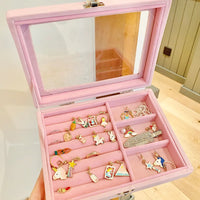 Earrings Necklace Jewelry  box