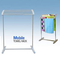 Mobile Room Save Space Towel Cloth Rack Holder