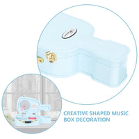 Jewelry Storage Box With Mirror Guitar Shaped