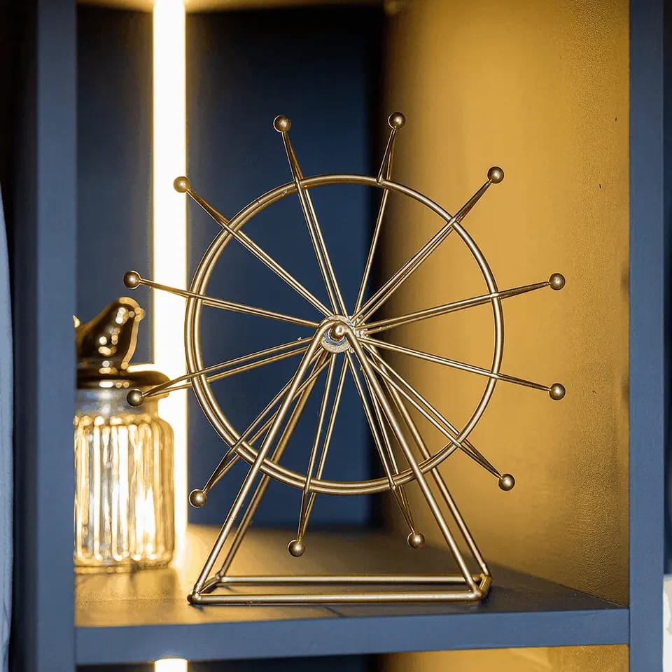 Spinning Ferris Wheel Metal Sculpture