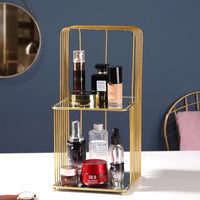 Cosmetic cage metal brass stand