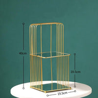 Cosmetic cage metal brass stand