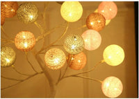 Led Light Cotton Ball Tree Lamp