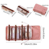 4 in 1 Women Mesh Make Up Bag Detachable Cosmetic Bag