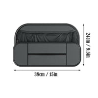 Leather Car Backseat Organizer With Tissue Bag Holder Car Back Seat Hanging Storage organizer