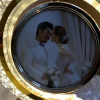 LED Crystal Moon Photo Lamp, Half Moon Crystal LED Frame