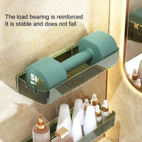 Multifunctional Transparent Cosmetic Acrylic Wall-Mounted Shlef