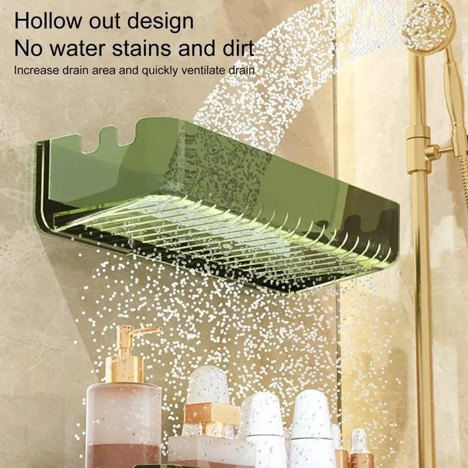 Multifunctional Transparent Cosmetic Acrylic Wall-Mounted Shlef