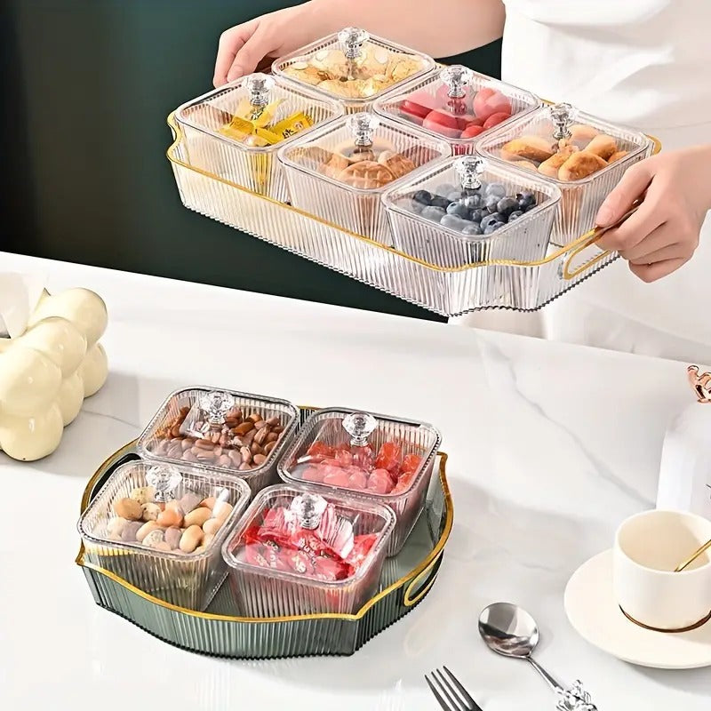 Acrylic Dry Fruit Tray & Serving Platter